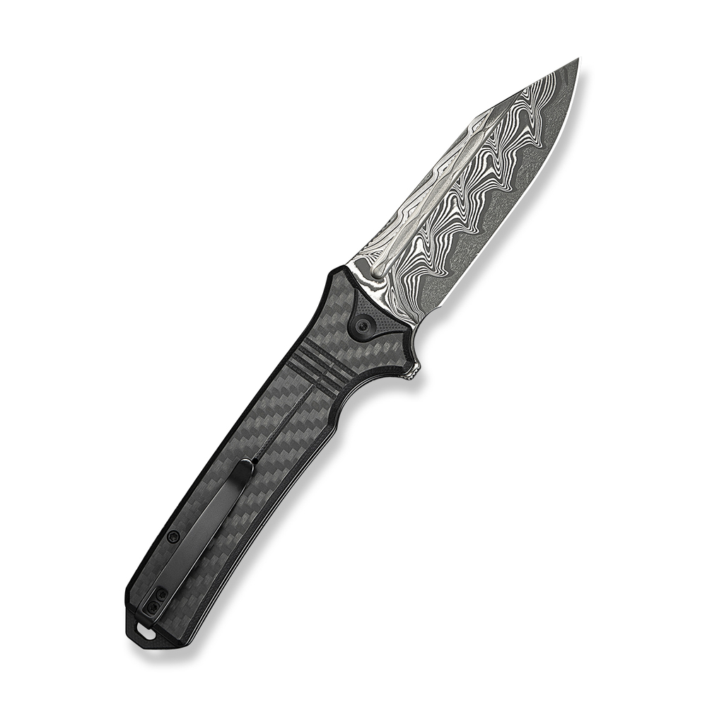 Нож складной туристический Civivi Neurohaptic, (9.5 см) Damascus / Carbon Fiber & G10
